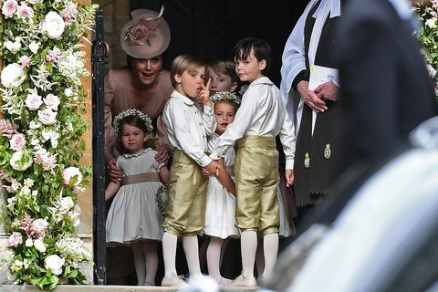 Kate Middleton Pippa Middleton Düğünde Çocuklar Shushing