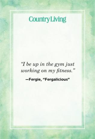 fitness alıntı fergie
