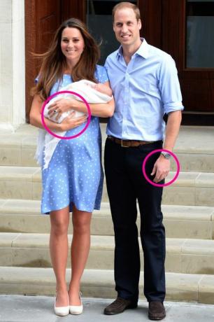 prens william ve kate middleton ile bebek george