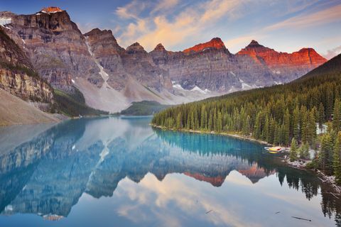 Buzultaş, göl, asker, güneşin doğuşu, banff ulusal park, kanada
