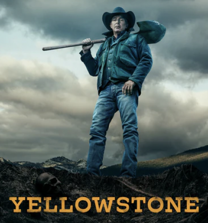 Tavuskuşu üzerinde 'Yellowstone'