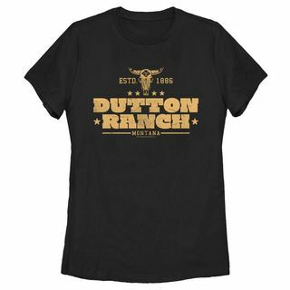 Küçük İnek Kafatası Dutton Ranch Logo T-Shirt