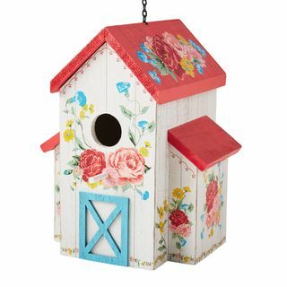 The Pioneer Woman Sweet Rose Wood Birdhouse