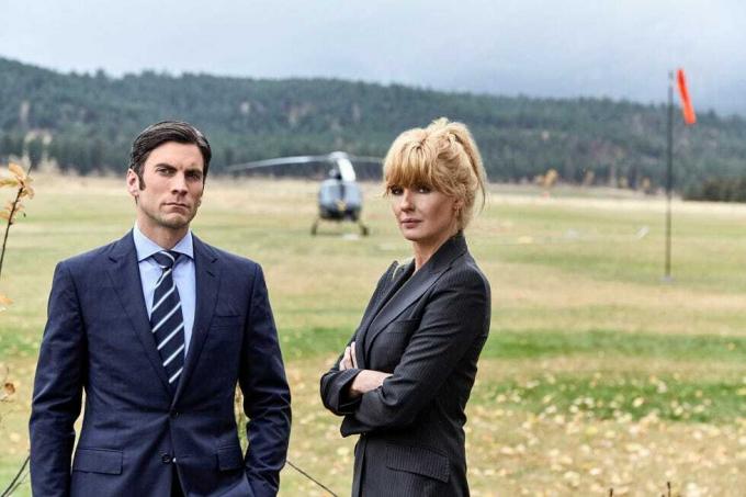 Kelly Reilly ve Wes Bentley Yellowstone'da