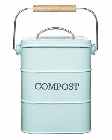 Vintage Mavi Kompost Kutusu