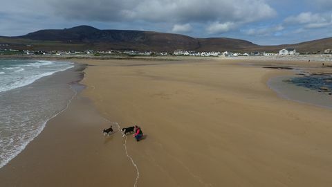 Dooagh Plajı - Achill Plajı - İrlanda - döndü kumlar