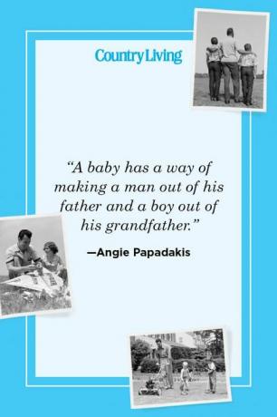 "Bir bebeğin babasından bir erkek, büyükbabasından bir erkek çocuğu yapma yolu vardır" -angie papadakis