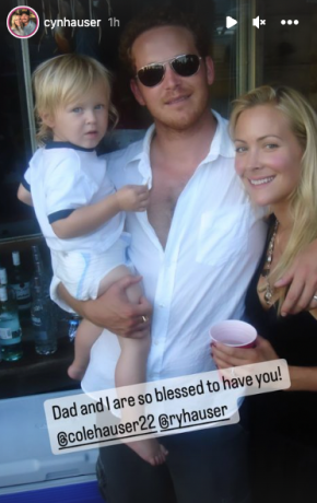 Yellowstone Cole Hauser eşi oğlunun doğum günü instagram