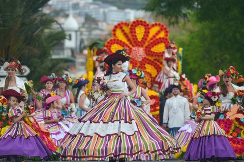 funch'ta madeira çiçek festivali geçit töreni 2018